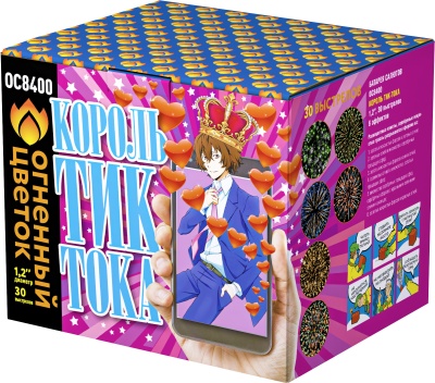 Король Тик-Тока Батарея салютов купить в Суздале | suzdal.salutsklad.ru